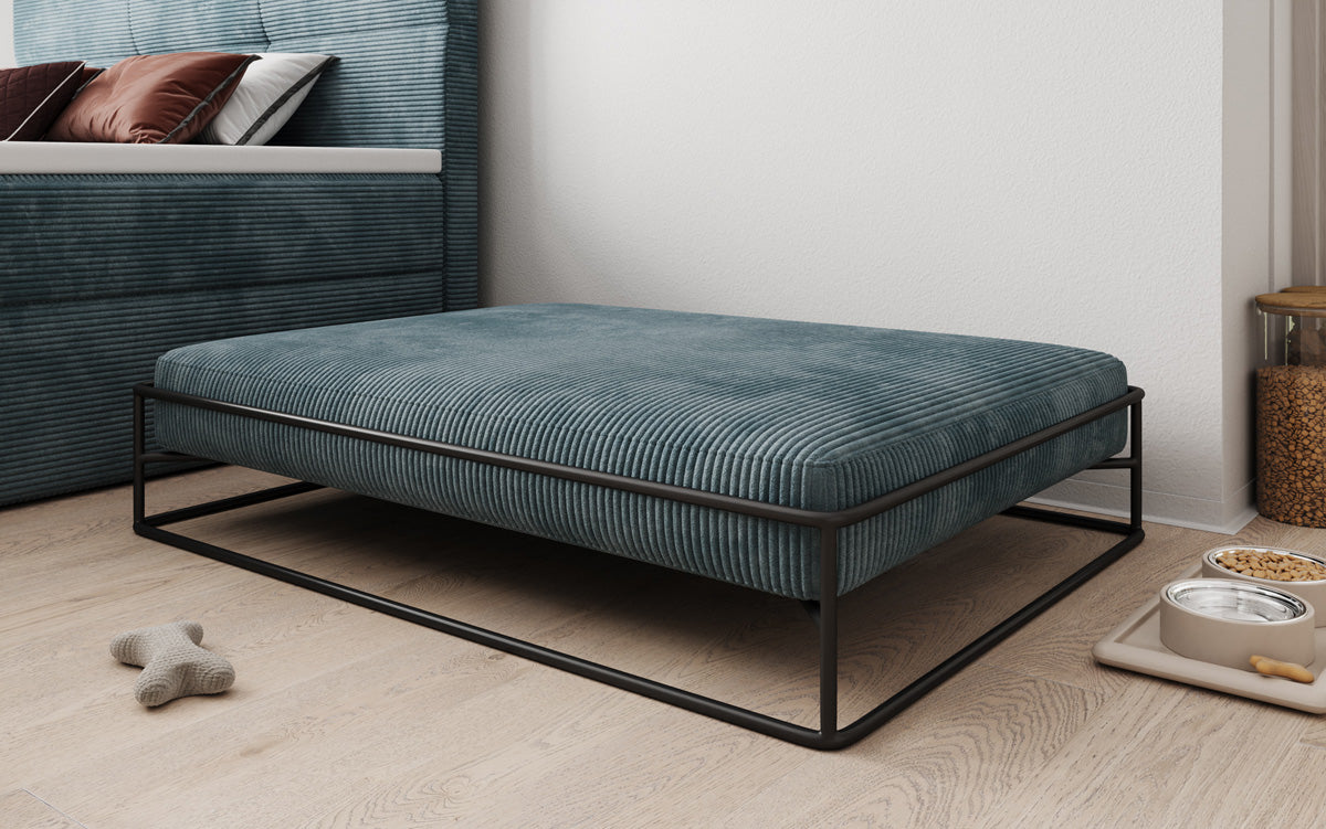 Hondenbed Lumo 110x80 cm in Ribstof