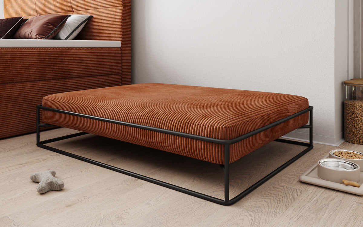 Hondenbed Lumo 110x80 cm in Ribstof