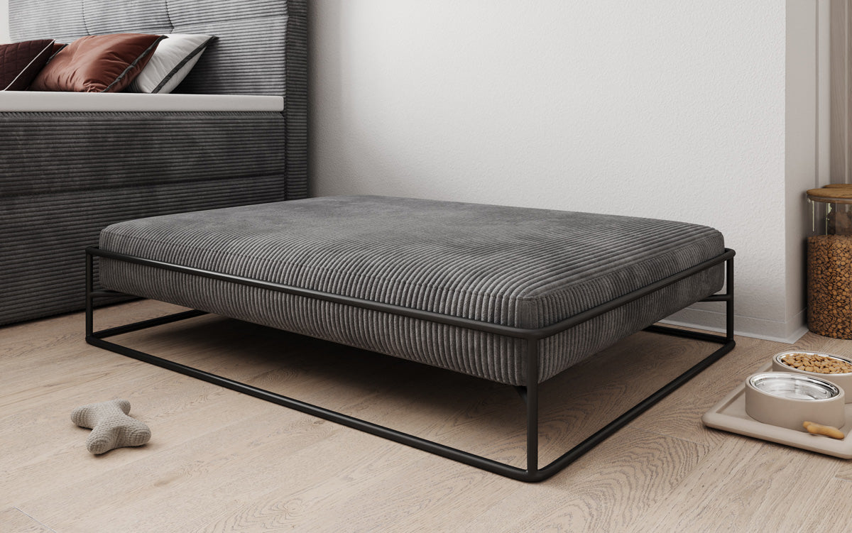 Hondenbed Lumo 110x80 cm in Ribstof