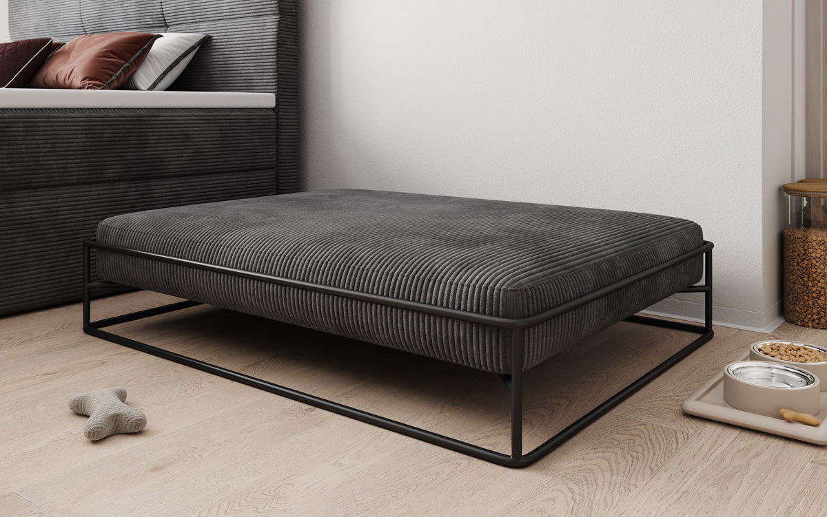 Hondenbed Lumo 110x80 cm in Ribstof