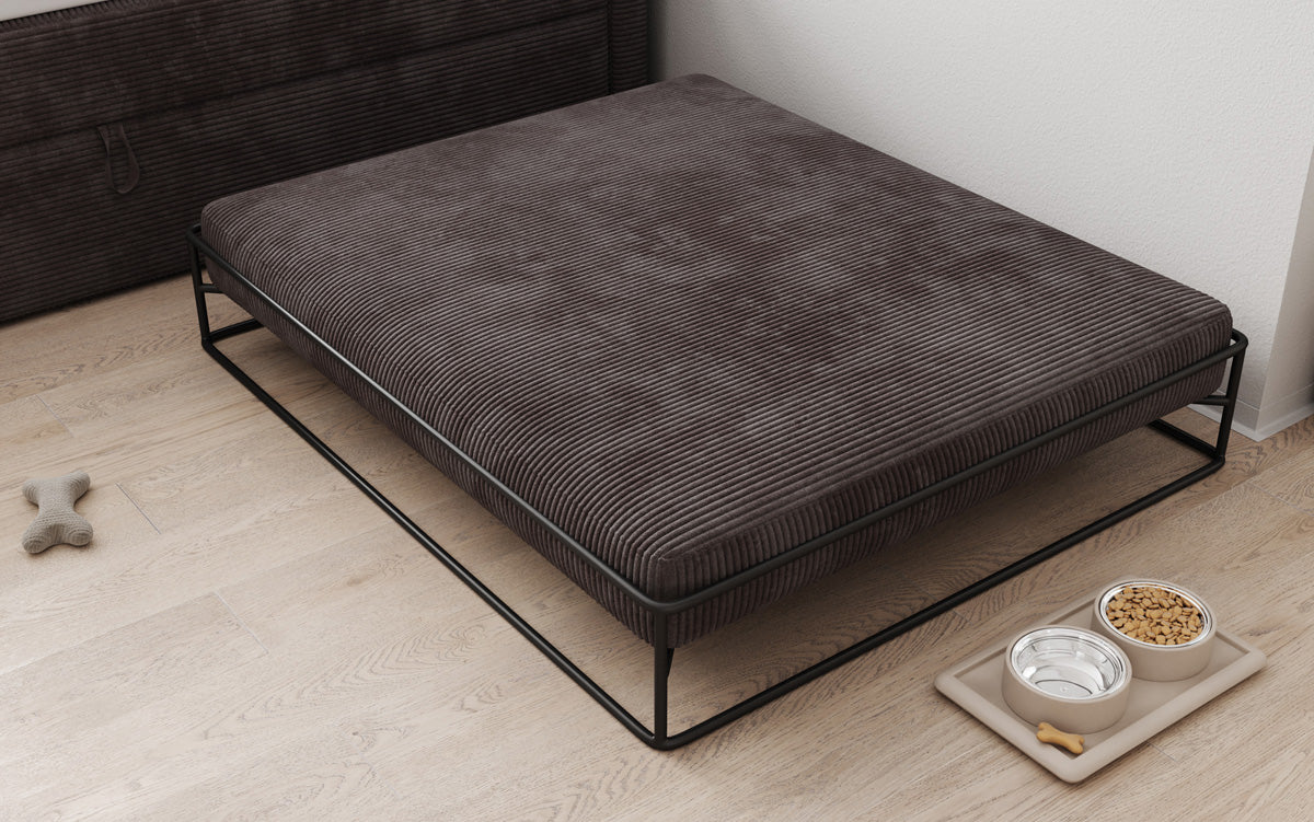 Hondenbed Lumo 100x120 cm in Ribstof