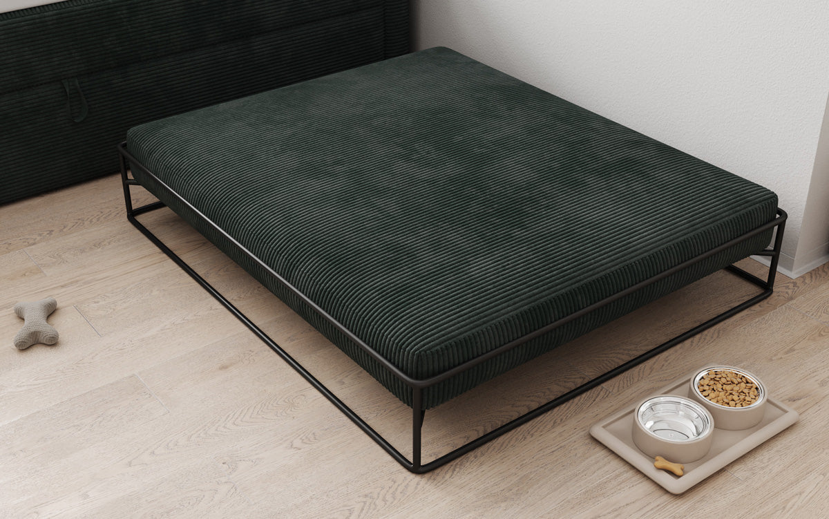 Hondenbed Lumo 100x120 cm in Ribstof
