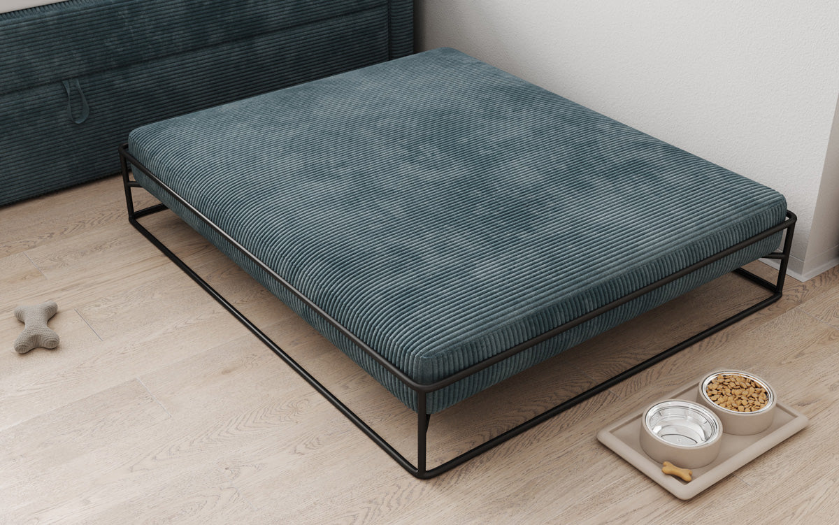 Hondenbed Lumo 100x120 cm in Ribstof