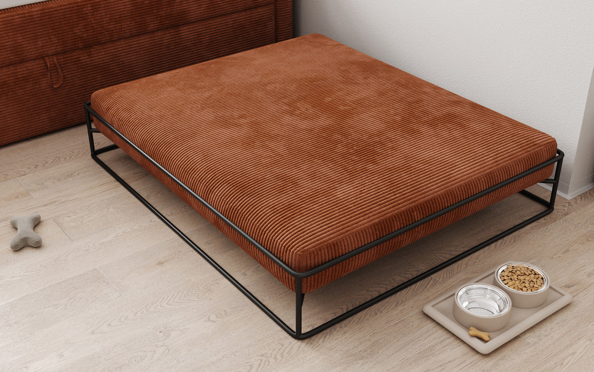 Hondenbed Lumo 100x120 cm in Ribstof