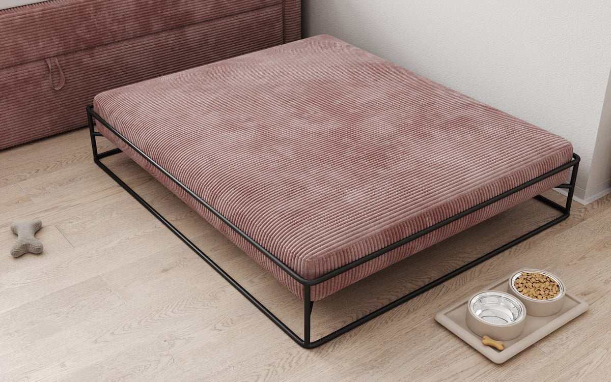 Hondenbed Lumo 100x120 cm in Ribstof