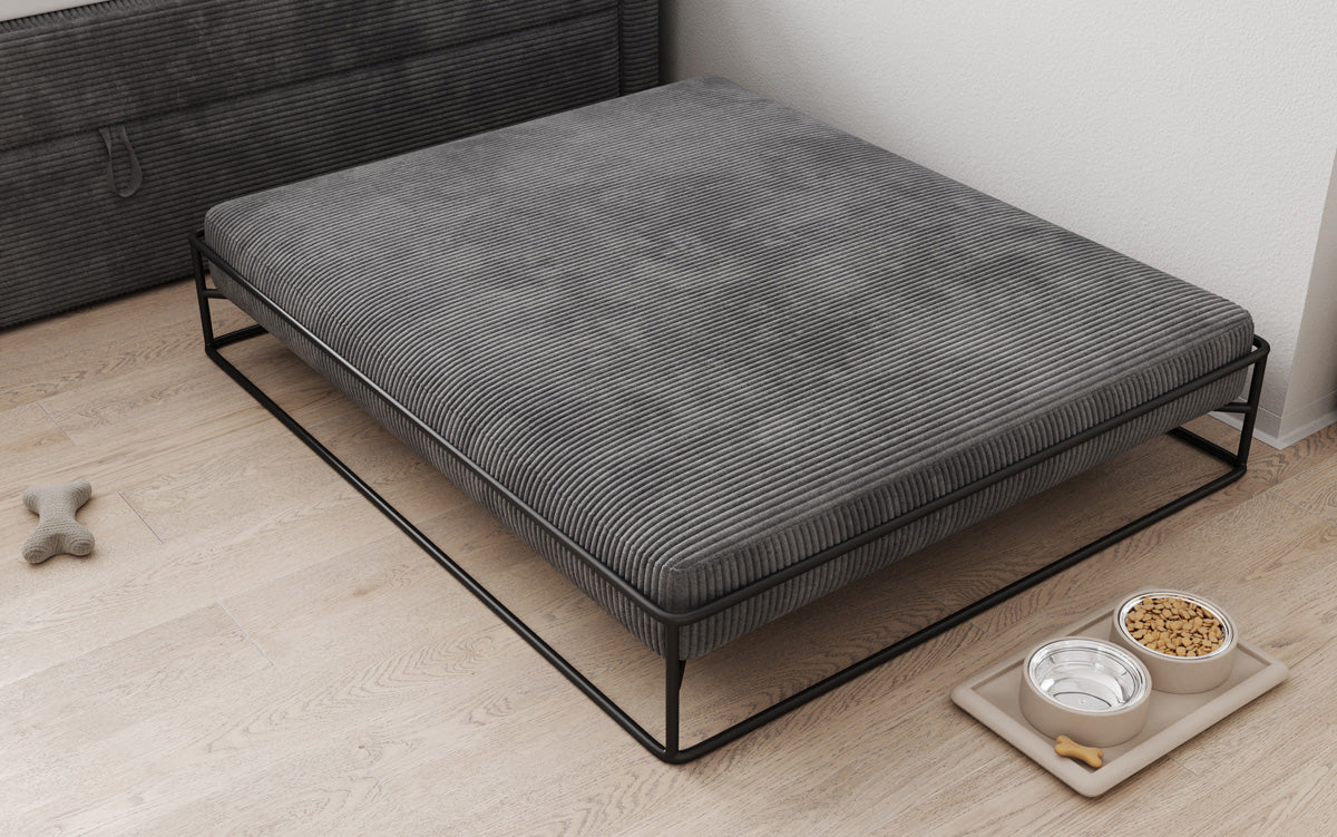 Hondenbed Lumo 100x120 cm in Ribstof