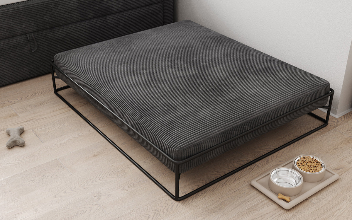 Hondenbed Lumo 100x120 cm in Ribstof