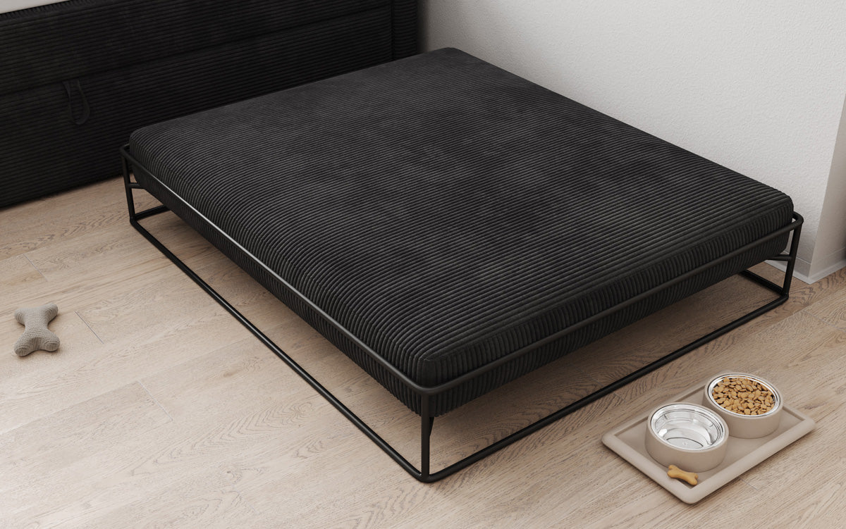 Hondenbed Lumo 100x120 cm in Ribstof