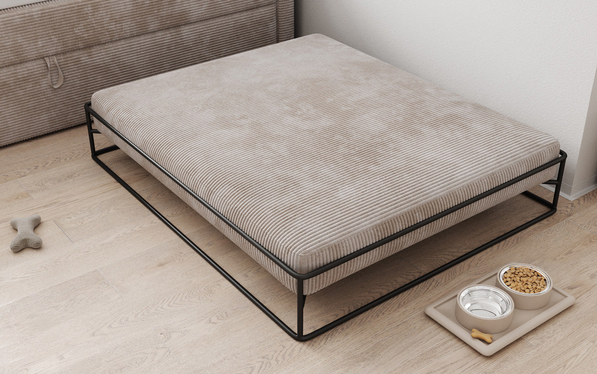 Hondenbed Lumo 100x120 cm in Ribstof