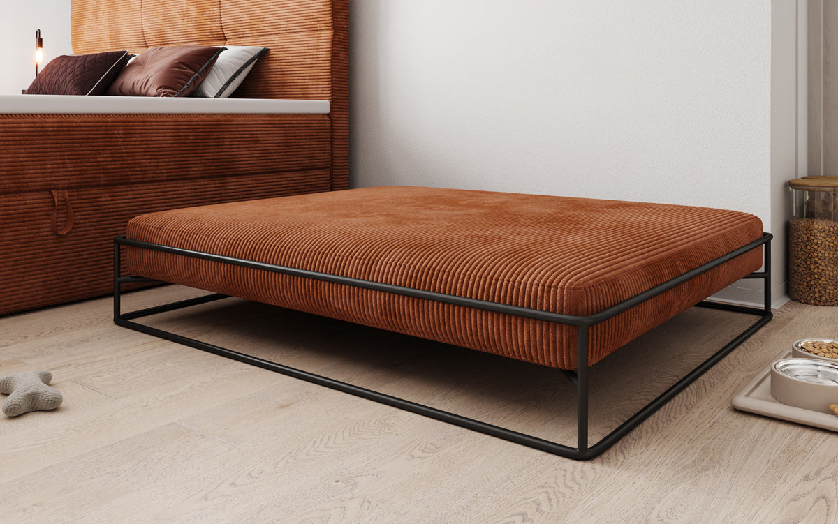 Hondenbed Lumo 100x120 cm in Ribstof