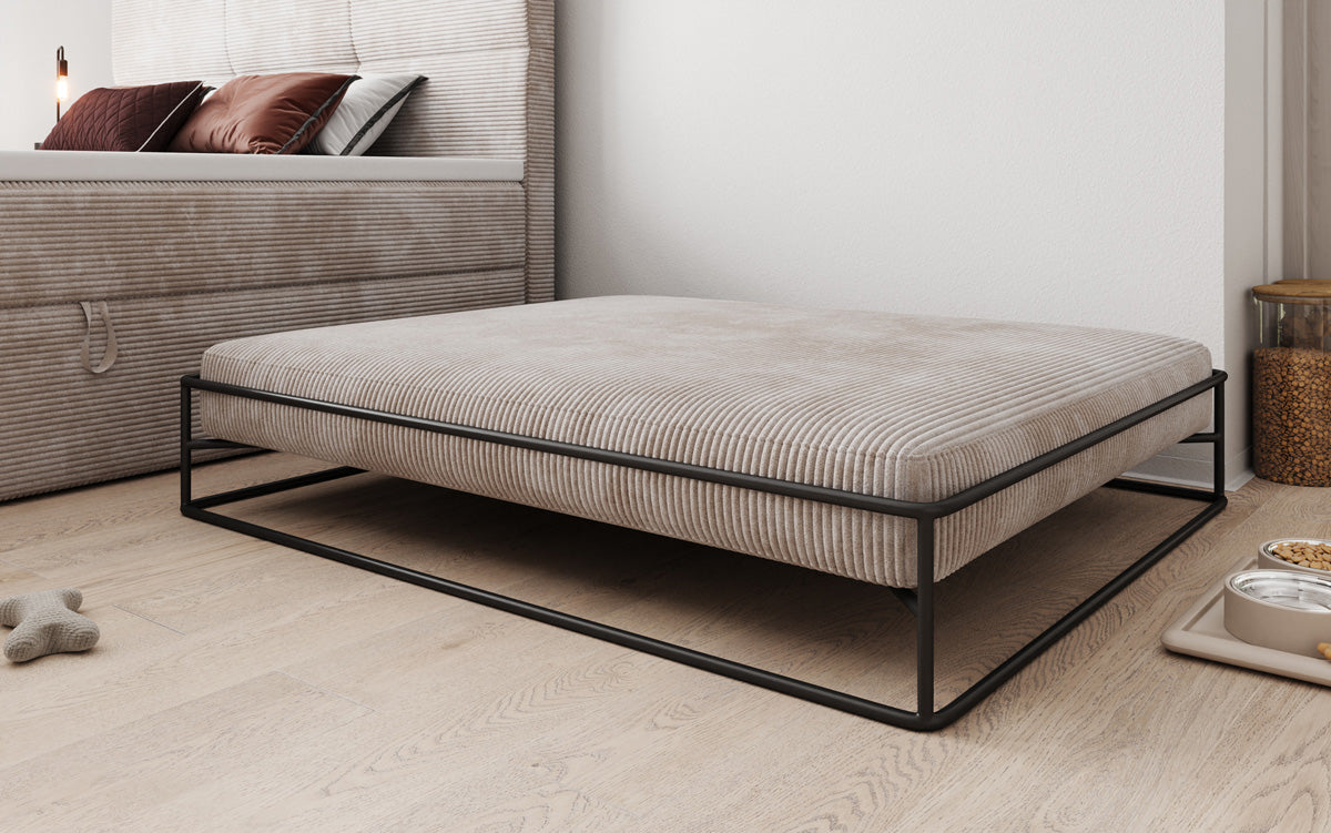 Hondenbed Lumo 100x120 cm in Ribstof