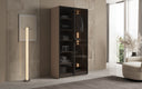 Moduro Luno – Design-kledingkast met glazen voorkant en LED-inbouwverlichting