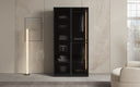 Moduro Luno – Design-kledingkast met glazen voorkant en LED-inbouwverlichting