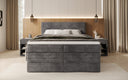 Boxspringbed Noren met opbergruimte in Ribstof