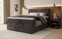 Boxspringbed Noren met opbergruimte in Ribstof