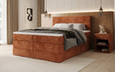 Boxspringbed Noren met opbergruimte in Ribstof