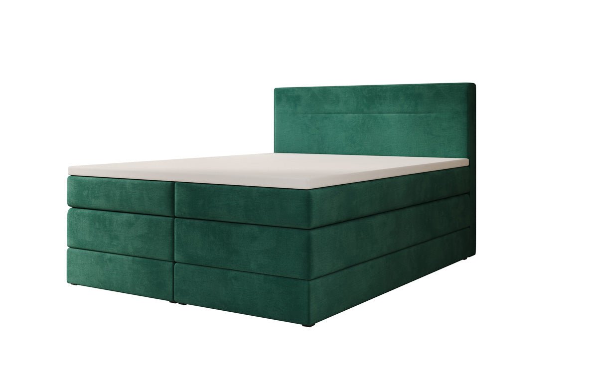 Boxspringbed Lavero met opbergruimte in Fluweel