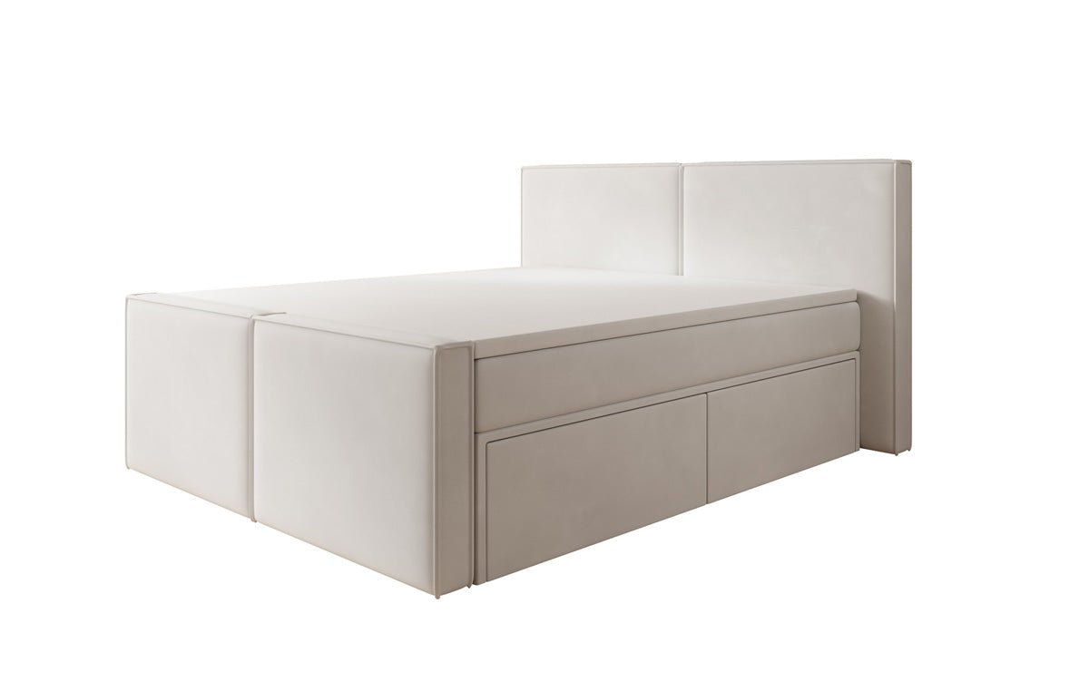Boxspringbed Ophelia II met laden in fluweel