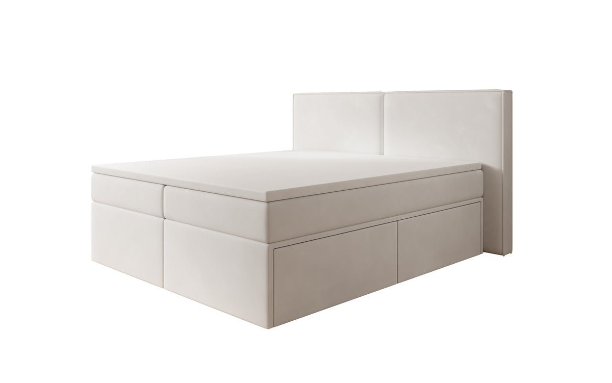 Boxspringbed Ophelia met laden in fluweel