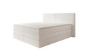 Boxspringbed Ophelia met opklapbare opbergruimte in Teddystof Bouclé