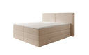 Boxspringbed Ophelia met opklapbare opbergruimte in Teddystof Bouclé