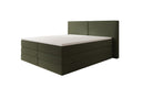 Boxspringbed Ophelia met opklapbare opbergruimte in Teddystof Bouclé