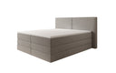 Boxspringbed Ophelia met opklapbare opbergruimte in Teddystof Bouclé