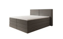 Boxspringbed Ophelia met opklapbare opbergruimte in Teddystof Bouclé