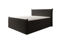 Boxspringbed Liana II met opklapbare opbergruimte in Teddystof Bouclé