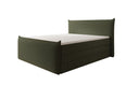 Boxspringbed Liana II met opklapbare opbergruimte in Teddystof Bouclé