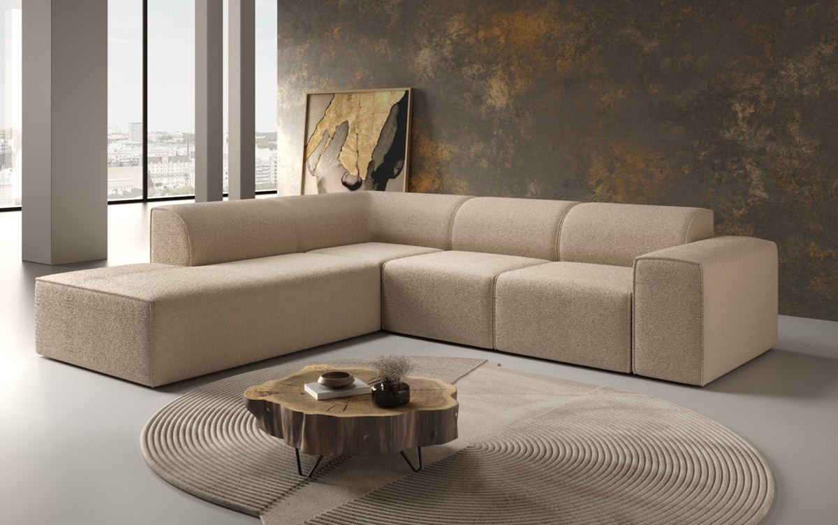 Designersofa Idiola L in Teddystof Bouclé