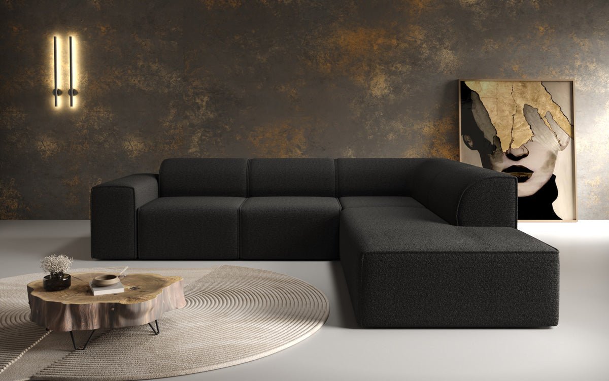 Designersofa Idiola L in Teddystof Bouclé