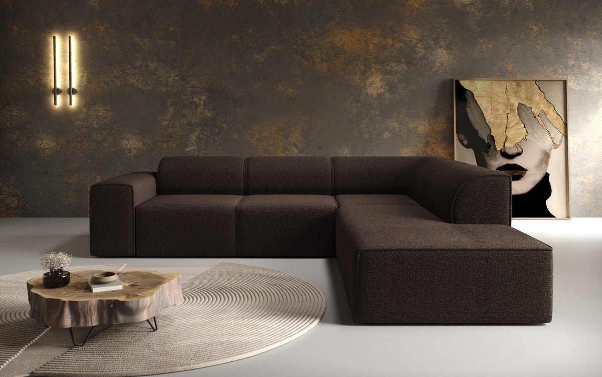 Designersofa Idiola L in Teddystof Bouclé