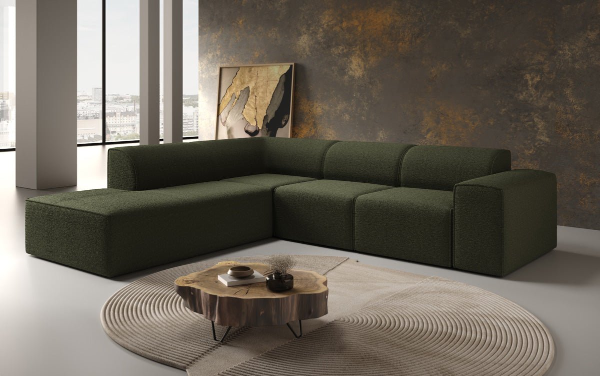 Designersofa Idiola L in Teddystof Bouclé