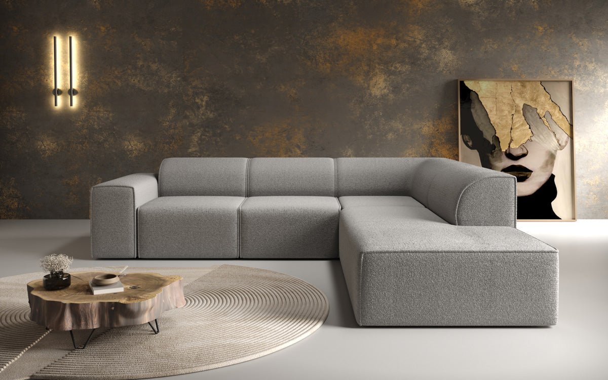 Designersofa Idiola L in Teddystof Bouclé