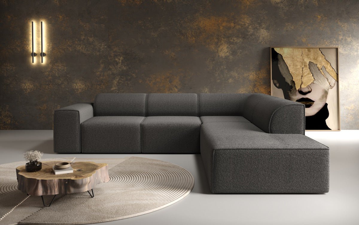 Designersofa Idiola L in Teddystof Bouclé