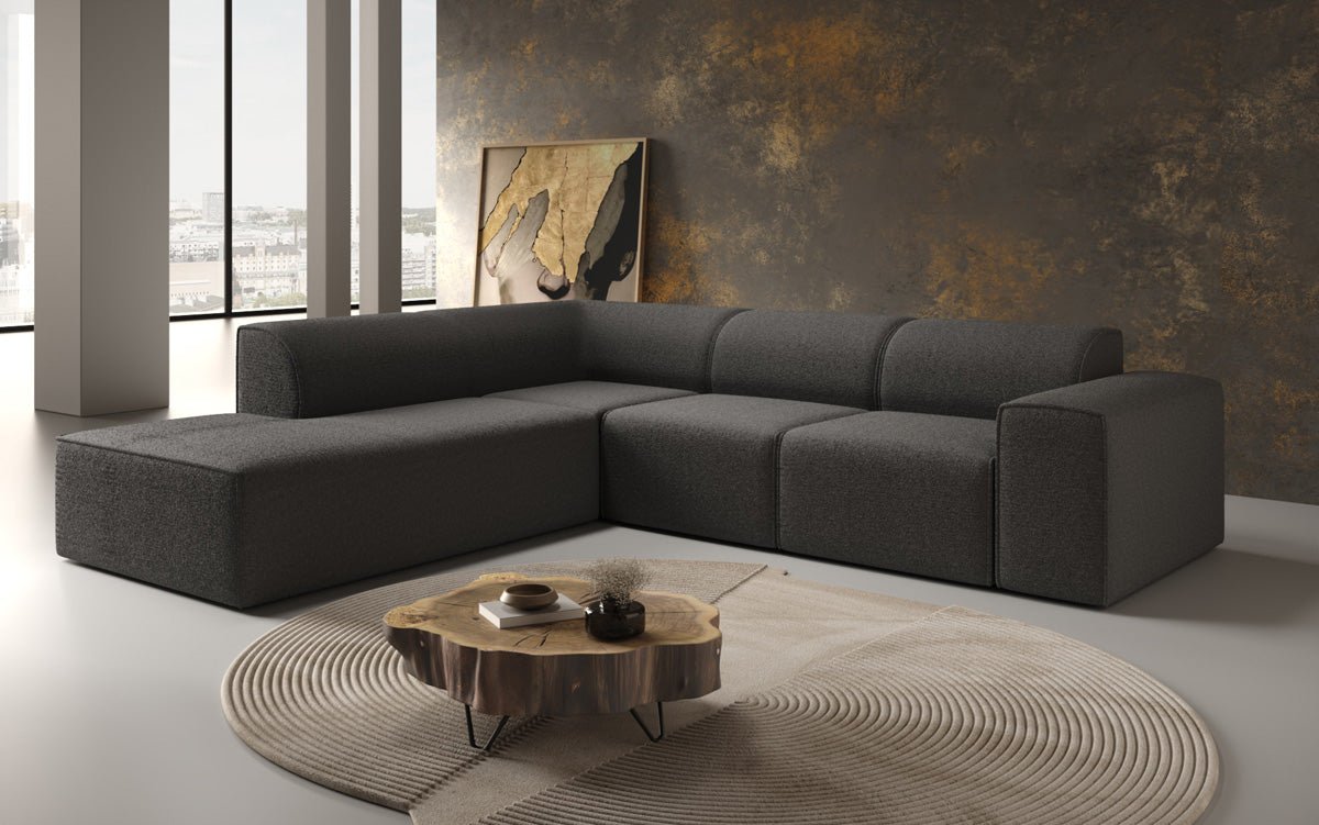 Designersofa Idiola L in Teddystof Bouclé