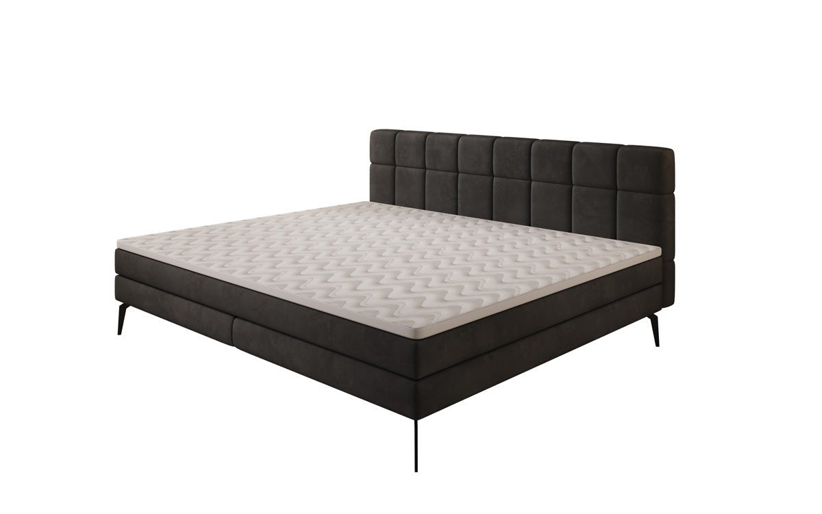 Familie Boxspringbed Savona – 220/240x200 in fluweel