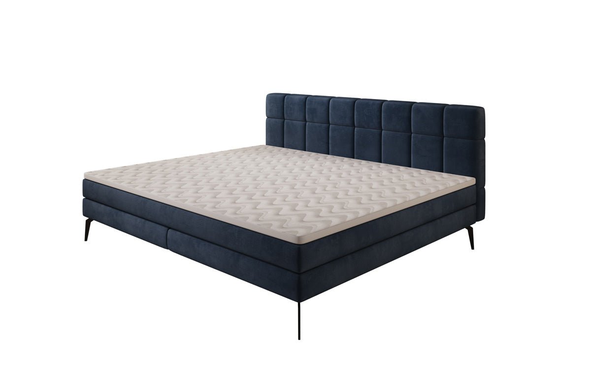Familie Boxspringbed Savona – 220/240x200 in fluweel