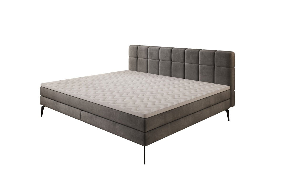Familie Boxspringbed Savona – 220/240x200 in fluweel
