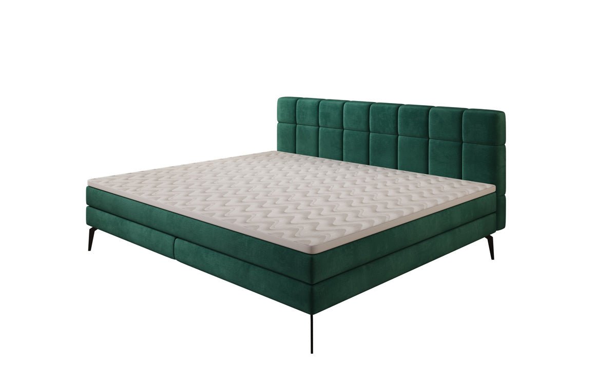 Familie Boxspringbed Savona – 220/240x200 in fluweel