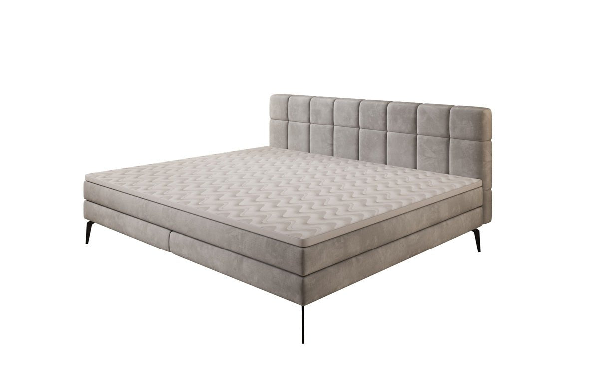Familie Boxspringbed Savona – 220/240x200 in fluweel
