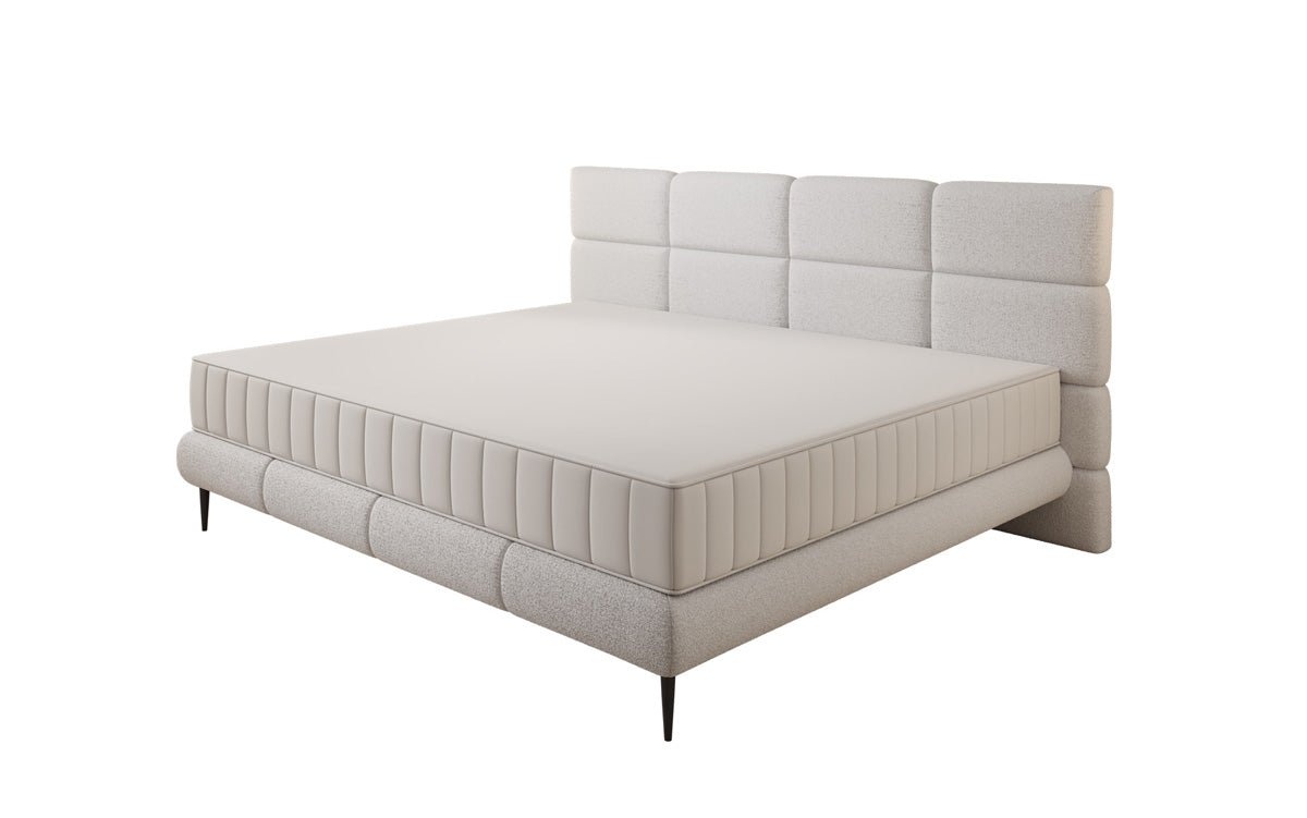 Familie gestoffeerd bed Milano Bouclé in 220/240x200