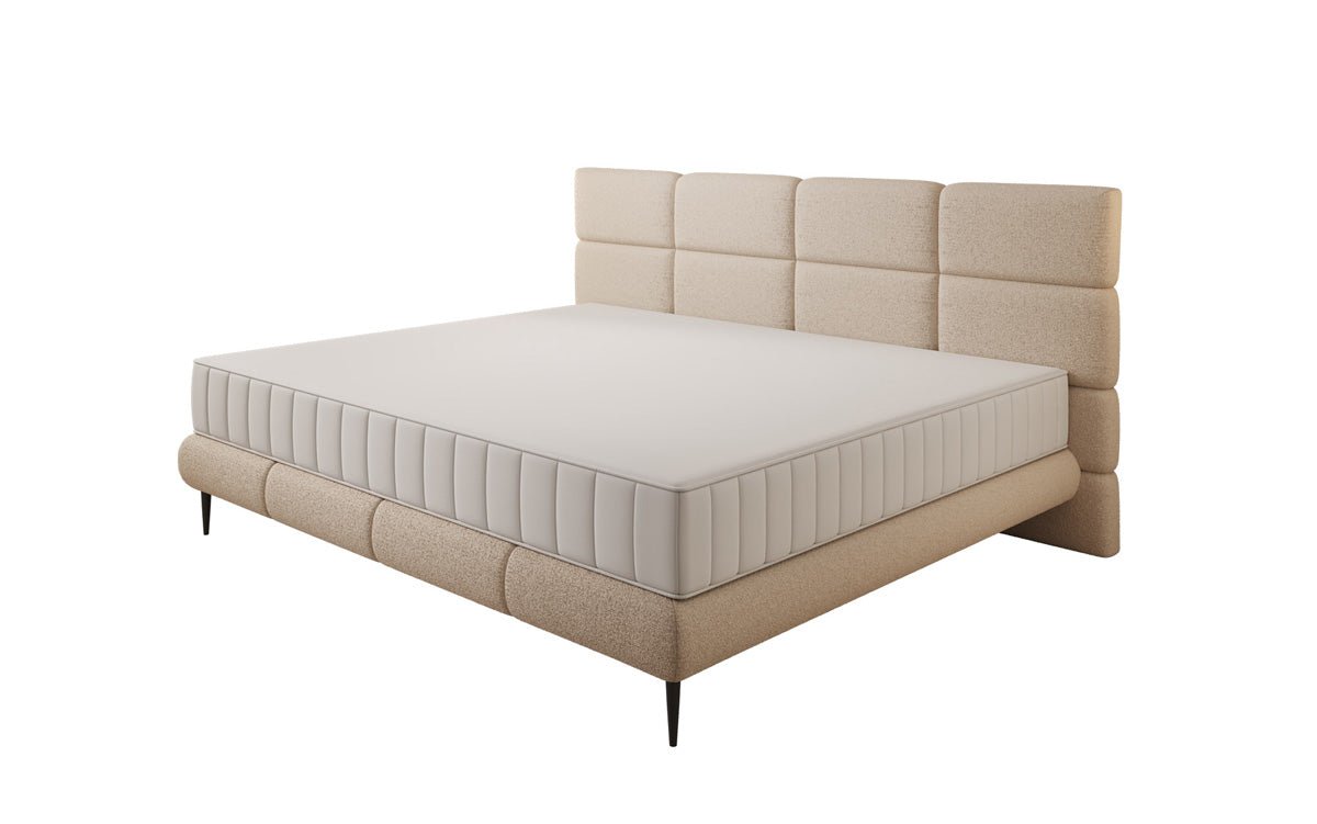 Familie gestoffeerd bed Milano Bouclé in 220/240x200