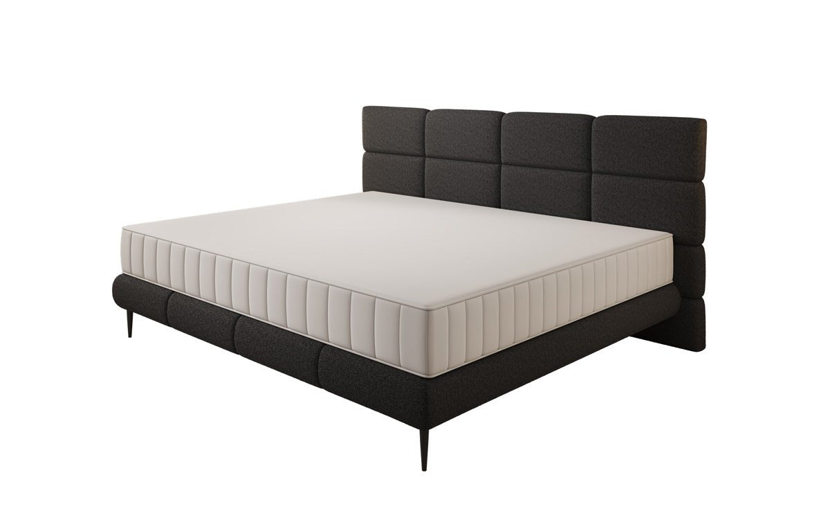 Familie gestoffeerd bed Milano Bouclé in 220/240x200