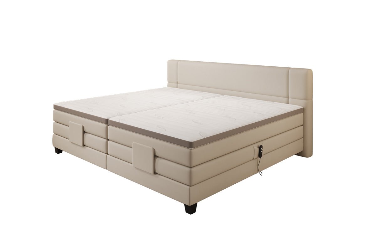 Familie Boxspringbed Noela 220/240x200 elektrisch verstelbaar in Stof