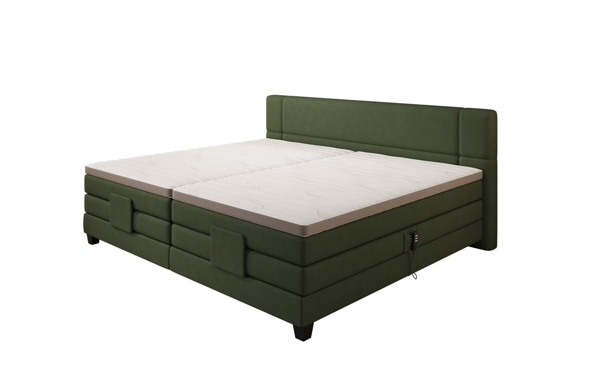 Familie Boxspringbed Noela 220/240x200 elektrisch verstelbaar in Stof