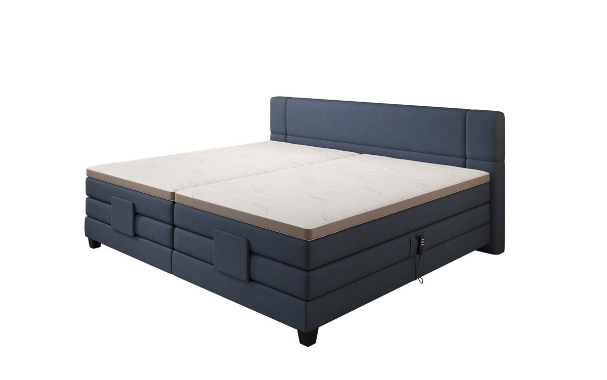 Familie Boxspringbed Noela 220/240x200 elektrisch verstelbaar in Stof