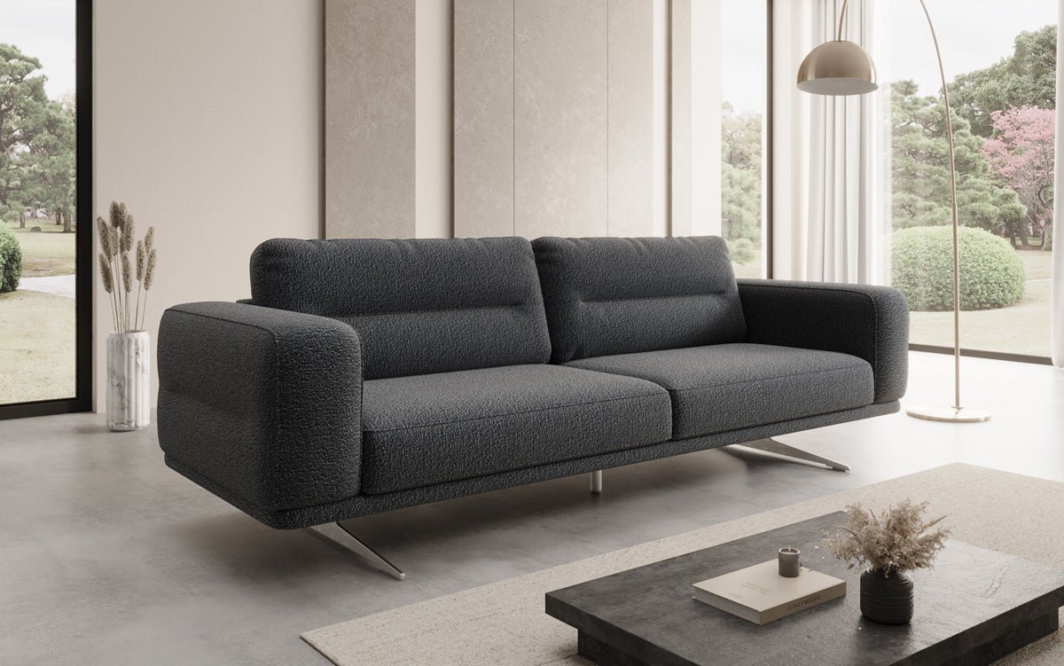 Designbank Torino 3-zits in Bouclé