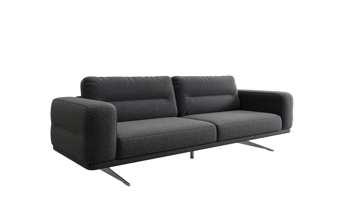 Designbank Torino 3-zits in Bouclé